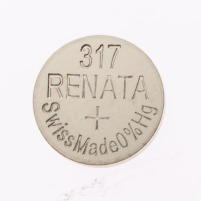 Renata 1.55V 317 Silver Oxide Coin Cell Battery