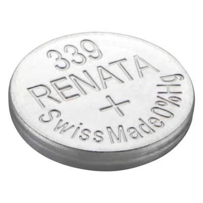 Renata 1.55V 339 Silver Oxide Coin Cell Battery