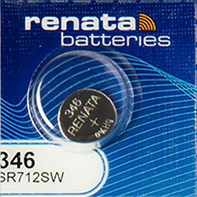 Renata 346 1.55V Silver Oxide Watch Battery - 10 Pack