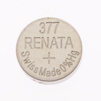 Renata 1.55V 377/376 Silver Oxide Coin Cell Battery
