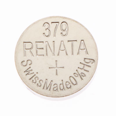 Renata 1.55V 379 Silver Oxide Coin Cell Battery
