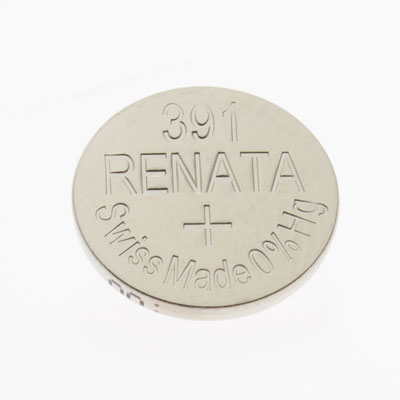 Renata 1.55V 391/381 Silver Oxide Coin Cell Battery