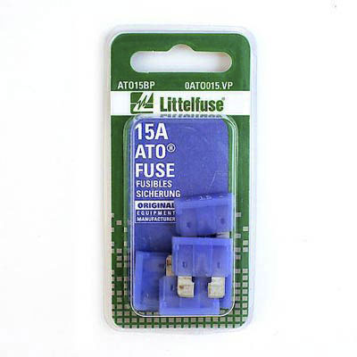 LittelFuse 15A ATO Blade Fuses - 5 Pack - Main Image