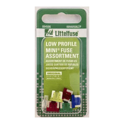 LittelFuse Low Profile Mini Fuse Assortment - 6 Pack