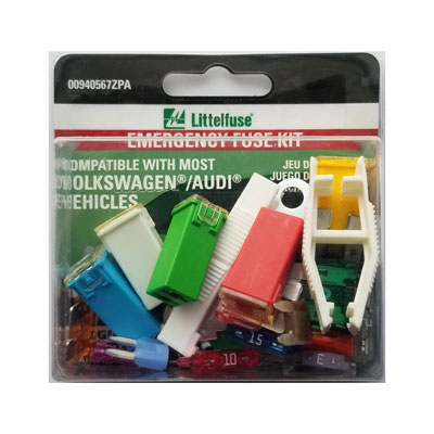 LittelFuse OEM Emergency Fuse Kit with Puller for Audi/VW - 34 Pack