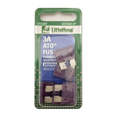 LittleFuse 3A ATO Fuses - 5 Pack