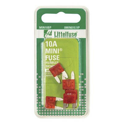 LittelFuse 10A Mini Blade Fuses - 5 Pack - Main Image