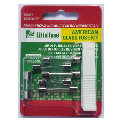 LittelFuse Glass American Emergency Kit - 7 Pack
