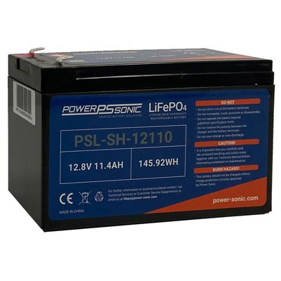 Power Sonic 12.8V 11.4AH High Rate Lithium SLA Battery - Main Image