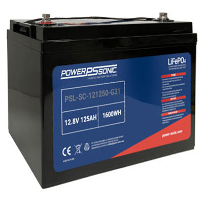 Power Sonic 12.8V 125AH Lithium SLA Battery