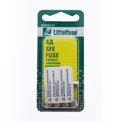 LittelFuse 4A SFE Fuses - 5 Pack