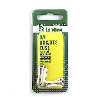 LittelFuse 5 pack 8 Amperage GBC Replacement Fuses - Main Image