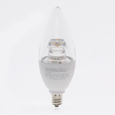 Duracell Ultra 40W Equivalent B11 2700K Soft White Energy Efficient Candle LED Light Bulb - 3 Pack