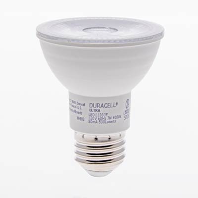 Duracell Ultra 50 Watt Equivalent PAR20 4000k Cool White Energy Efficient LED Spot Light Bulb