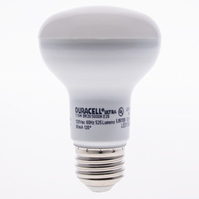 Duracell Ultra 50 Watt Equivalent BR20 5000k Daylight Energy Efficient LED Light Bulb
