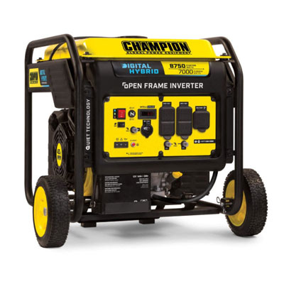 Champion 7000W Open Frame Inverter Generator with Electric Start - Main Image