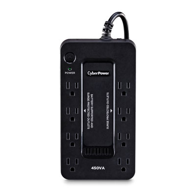 CyberPower 450VA 8 Outlet Battery Backup and Surge Protector - Main Image