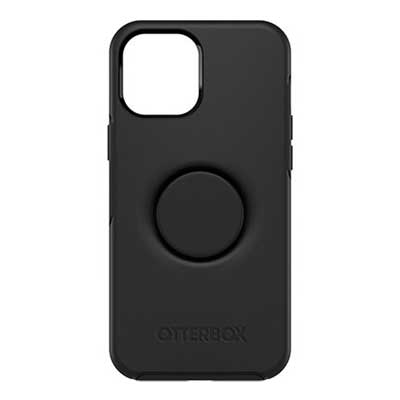 Otter + Pop Symmetry Case for Apple iPhone 12 Pro Max - Black - Main Image