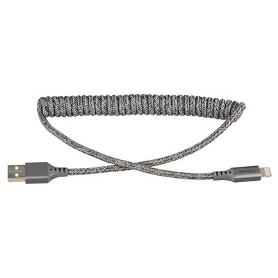 Ventev chargesync Helix 3 ft Coiled Lightning Charging Cable