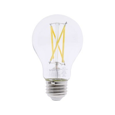 Satco 60 Watt Equivalent A19 4000K Cool White Energy Efficient Dimmable LED Light Bulb