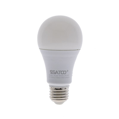 Satco 16.5W LED | Daylight | A19 Glass | E26 Base | California Compliant