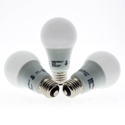 Duracell Ultra 60 Watt Equivalent A19 5000K Daylight Energy Efficient LED Light Bulb - 3 Pack - Main Image