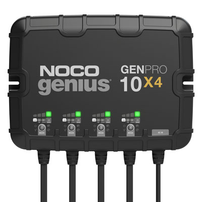 NOCO GENPRO 4-Bank, 40-Amp On-Board Battery Charger, Battery Maintainer and Battery Desulfator 
