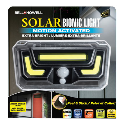 Bell & Howell Solar Outdoor Wall Light - Main Image