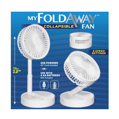 Bell & Howell Fold Away Collapsible Fan - Main Image