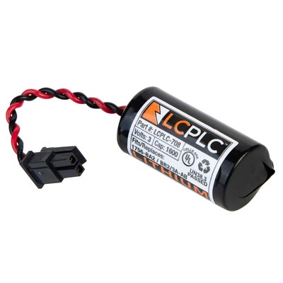 LCPLC 3V 1600mAh Battery for Allen Bradley and Interstate Controls - Main Image