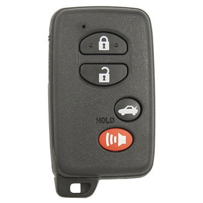 Four Button Key Fob Replacement Proximity Remote For Toyota Vehicles