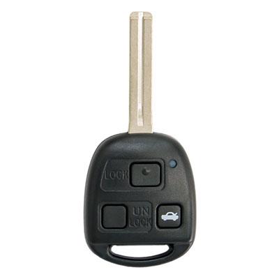 Three Button Combo Key Replacement Remote for Toyota Vehicles - Main Image