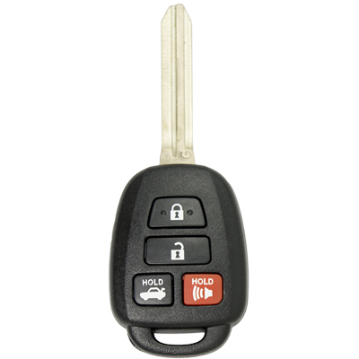 Four Button Key Fob Replacement Combo Key Remote for Toyota Camry Vehicles