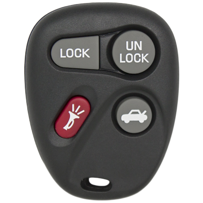Four Button Key Fob Replacement Remote For Buick, Cadillac, Chevrolet, Oldsmobile, and Pontiac Vehic