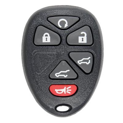 Six Button Key Fob Replacement Remote for GMC and Chevrolet Vehicles - Main Image