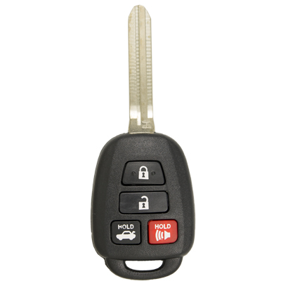 Four Button Combo Key Replacement Remote for Toyota Vehicles - Main Image