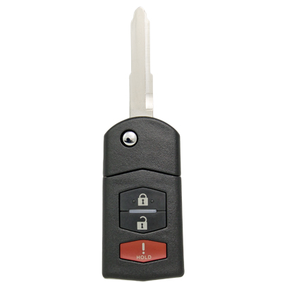 Three Button Key Fob Replacement Remote for Mazda Vehicles - Main Image