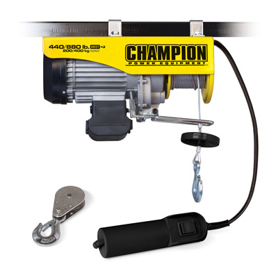 Champion Power Equipment 440/880lb Electric Hoist
