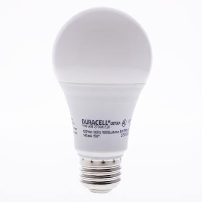 Duracell Ultra 75 Watt Equivalent A19 2700k Soft White Energy Efficient LED Light Bulb - 2 Pack