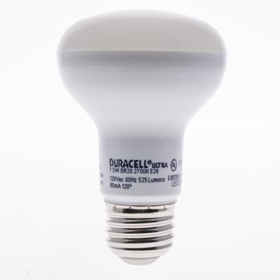 Duracell Ultra 50 Watt Equivalent BR20 2700k Soft White Energy Efficient LED Light Bulb - 2 Pack - Main Image