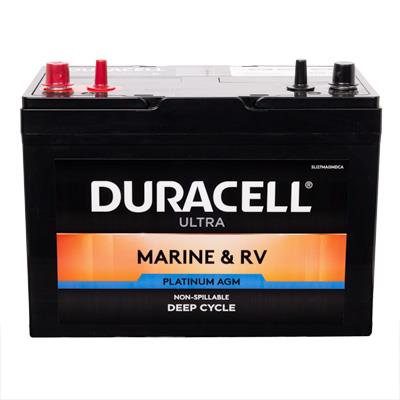 Duracell Ultra BCI Group 27M 12V 100AH 580CCA AGM Deep Cycle Marine & RV Battery - Main Image
