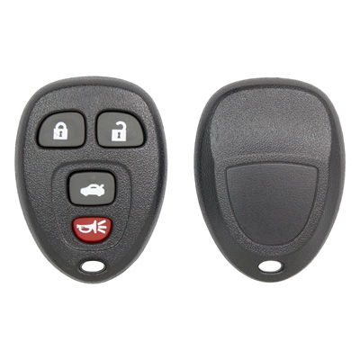 Four Button Replacement Key Fob Shell for GMC, Chevrolet and Cadillac Vehicles - Main Image