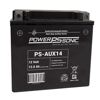 Power Sonic 12V 12AH 200CCA Start/Stop Automotive Auxiliary Battery - Main Image