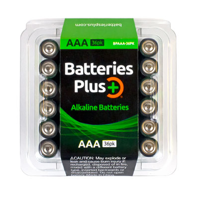 Batteries Plus AAA Alkaline Battery - 36 Pack - Main Image