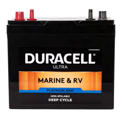 Duracell Ultra BCI Group 24M 12V 80AH 530CCA AGM Deep Cycle Marine & RV Battery - Main Image