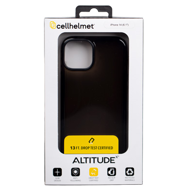 cellhelmet Altitude X Phone Case for Apple iPhone 14 - Onyx Black