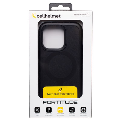 cellhelmet Fortitude Case for Apple iPhone 14 Pro - Onyx Black
