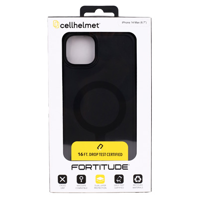cellhelmet Fortitude Case for Apple iPhone 14 Plus - Onyx Black - Main Image