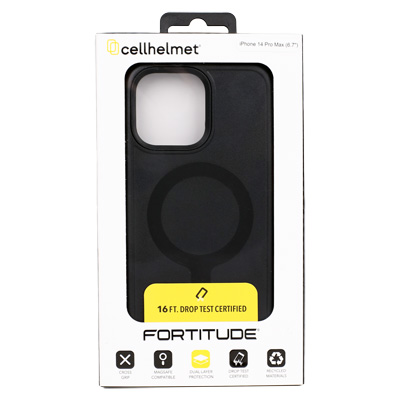 cellhelmet Fortitude Phone Case for Apple iPhone 14 Pro Max - Onyx Black - Main Image