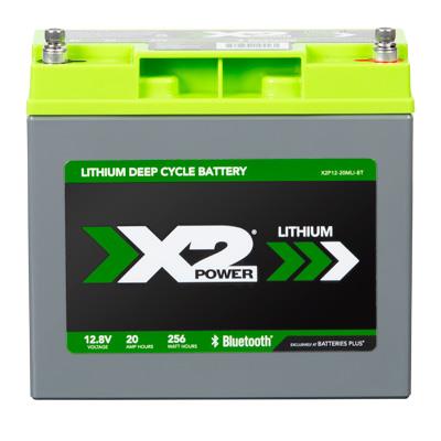 X2Power 12V 20Ah Marine Lithium Iron Phosphate (LiFePO4) Deep Cycle Battery with Bluetooth